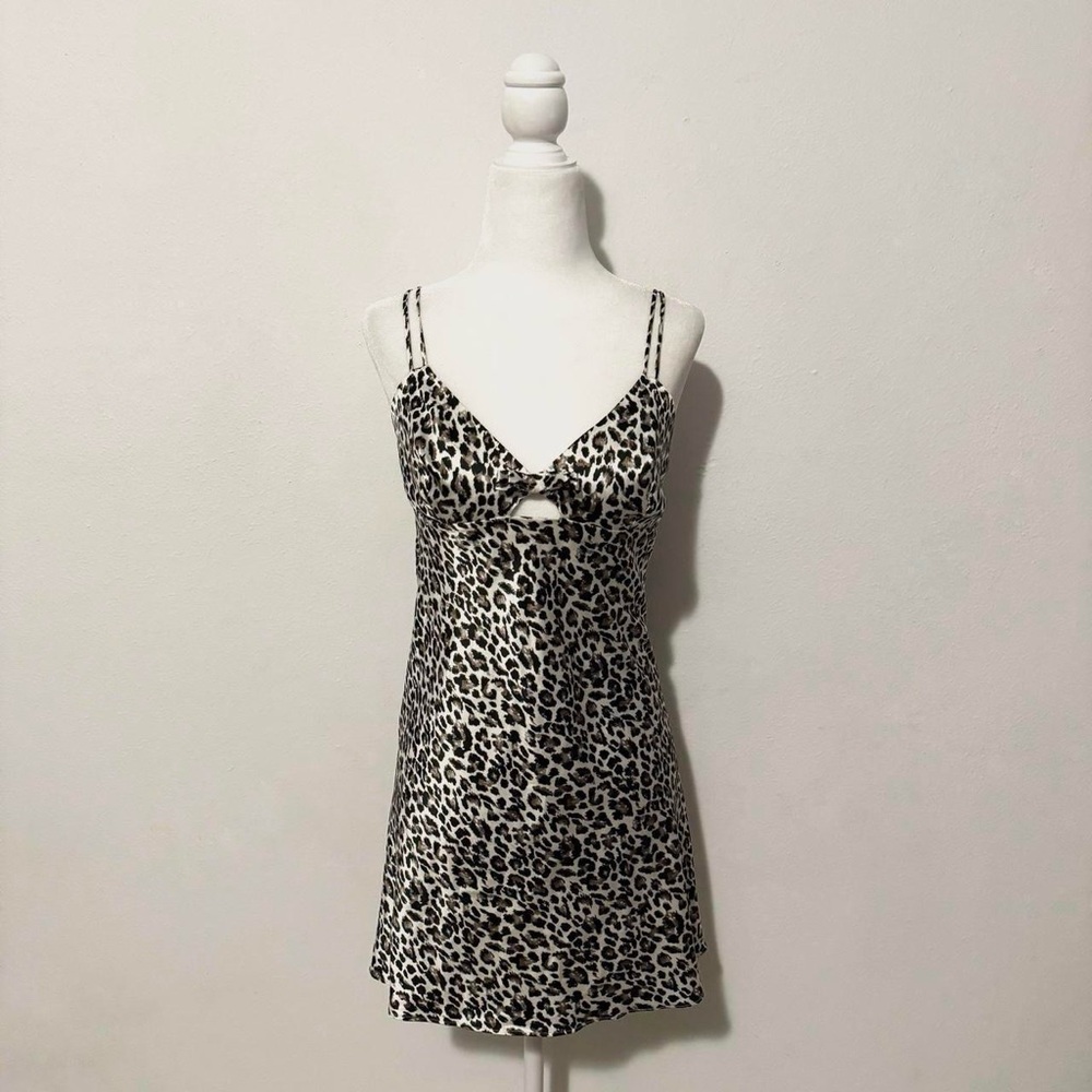 Victoria’s Secret leopard print slip dress